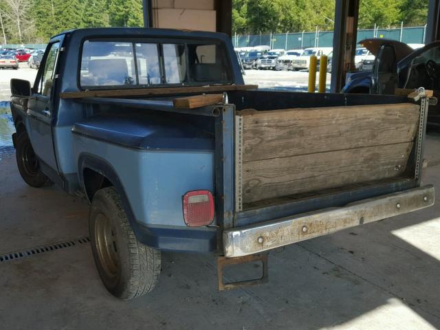 F10ERHG3121 - 1980 FORD PICK UP BLUE photo 3