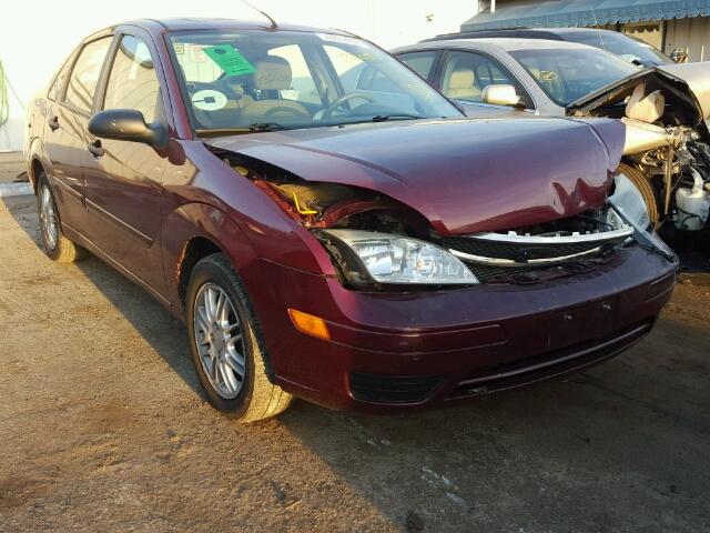 1FAFP34N66W196891 - 2006 FORD FOCUS ZX4 MAROON photo 1