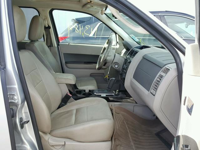 1FMCU5K34AKA80359 - 2010 FORD ESCAPE HYB SILVER photo 5