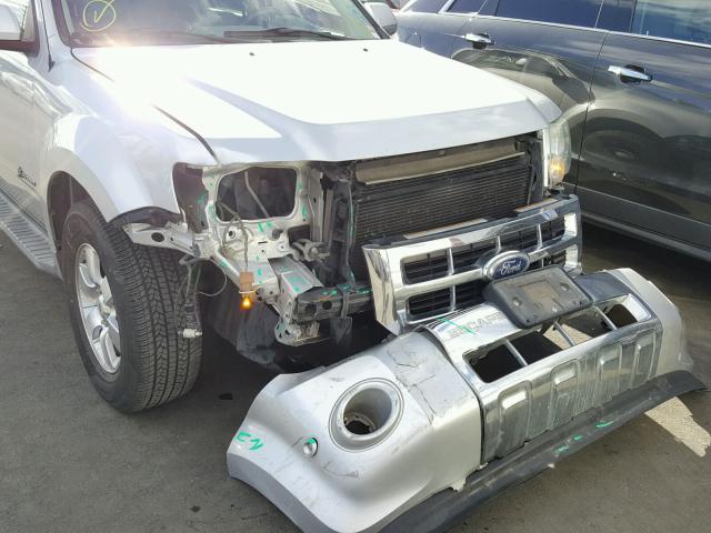 1FMCU5K34AKA80359 - 2010 FORD ESCAPE HYB SILVER photo 9