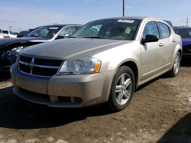 1B3LC56K78N275410 - 2008 DODGE AVENGER SX BEIGE photo 2