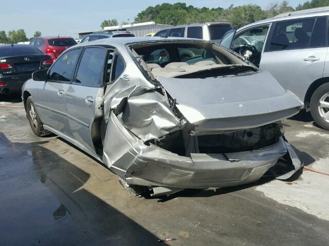 2G1WH52K359302533 - 2005 CHEVROLET IMPALA SILVER photo 3