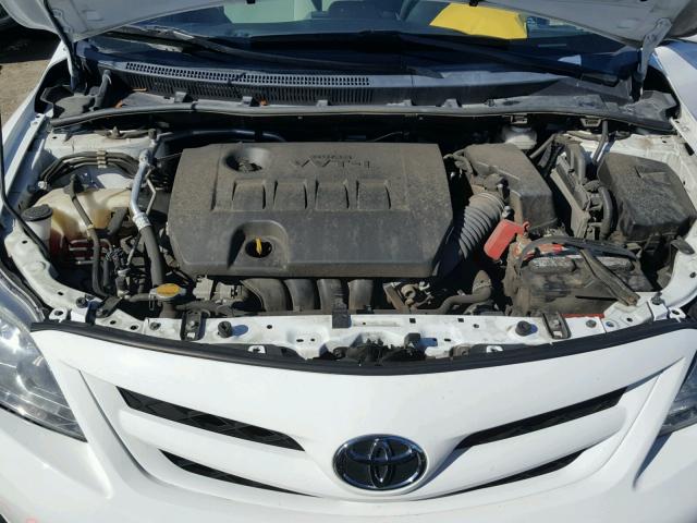 2T1BU4EE2CC805422 - 2012 TOYOTA COROLLA BA WHITE photo 7