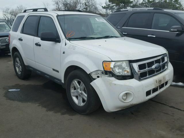 1FMCU59H78KA99337 - 2008 FORD ESCAPE HEV WHITE photo 1