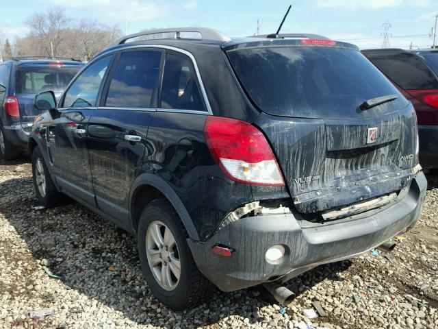 3GSDL43N38S659867 - 2008 SATURN VUE XE BLACK photo 3