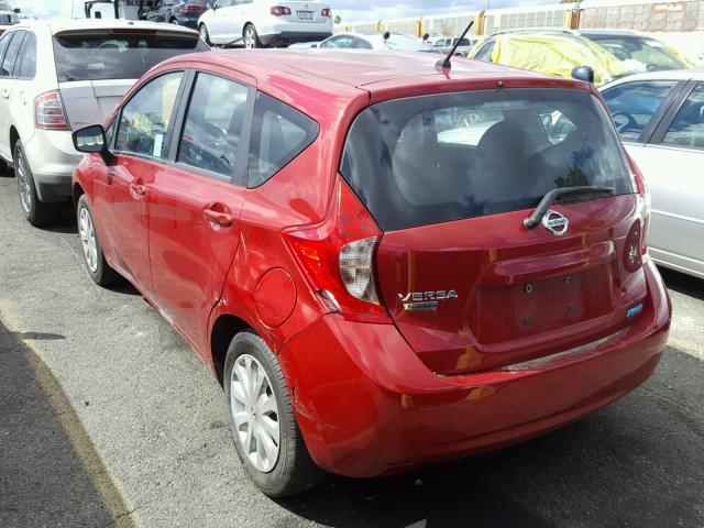 3N1CE2CP9FL360918 - 2015 NISSAN VERSA NOTE RED photo 3