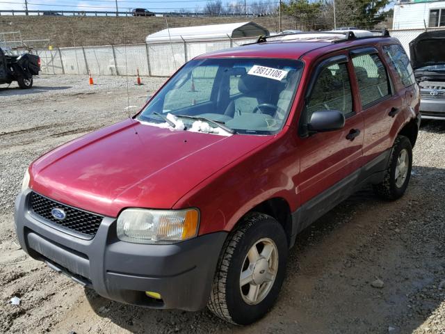 1FMYU92163KA01207 - 2003 FORD ESCAPE XLS RED photo 2