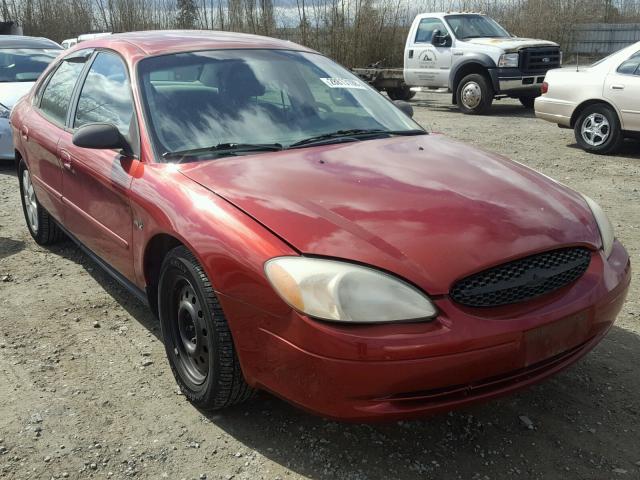 1FAFP5226YG221158 - 2000 FORD TAURUS LX BURGUNDY photo 1