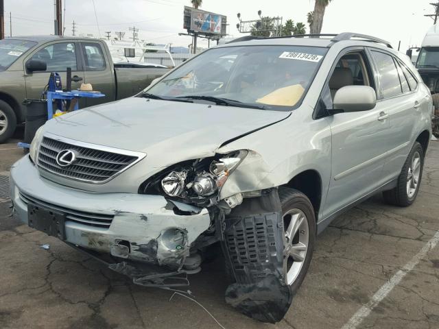 JTJGW31U872002283 - 2007 LEXUS RX 400H GRAY photo 2