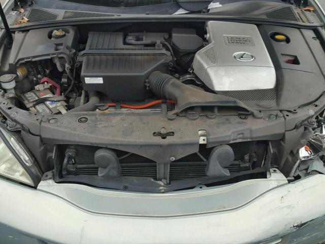 JTJGW31U872002283 - 2007 LEXUS RX 400H GRAY photo 7