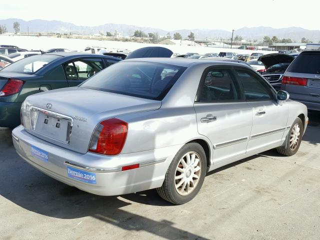 KMHFU45E44A284206 - 2004 HYUNDAI XG 350 SILVER photo 4