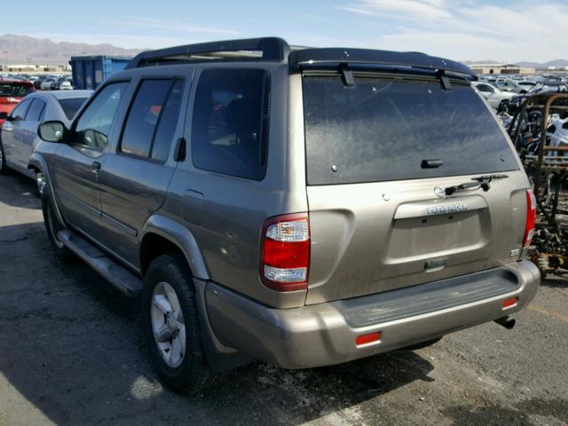 JN8DR09X63W711098 - 2003 NISSAN PATHFINDER TAN photo 3