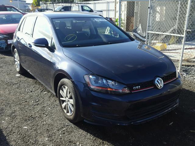 3VW217AU1GM059577 - 2016 VOLKSWAGEN GOLF S/SE BLUE photo 1