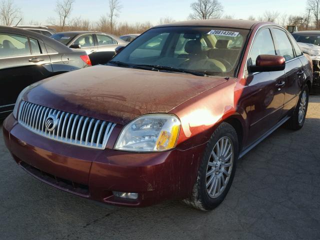 1MEFM42116G602156 - 2006 MERCURY MONTEGO PR RED photo 2