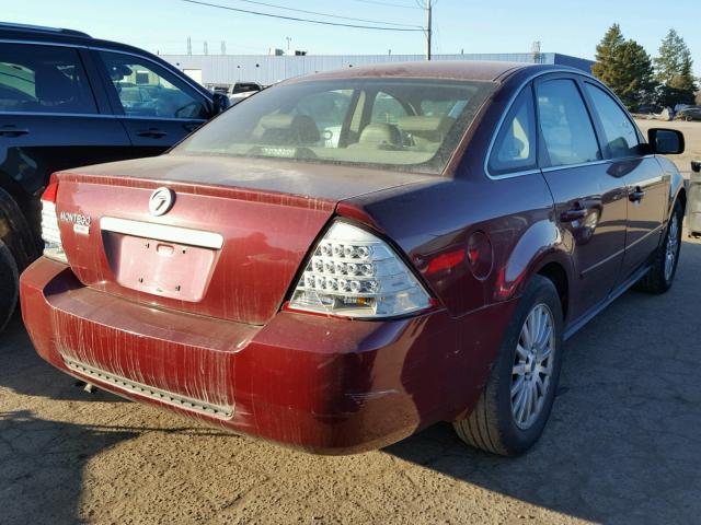 1MEFM42116G602156 - 2006 MERCURY MONTEGO PR RED photo 4