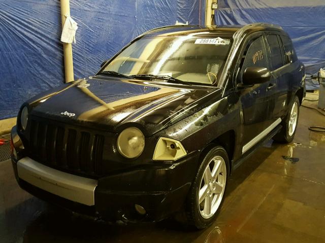 1J8FF57W47D585970 - 2007 JEEP COMPASS LI BLACK photo 2