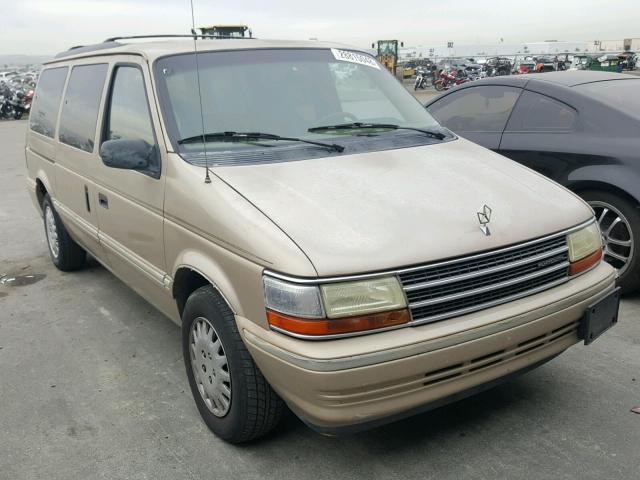 1P4GH44R4NX160769 - 1992 PLYMOUTH GRAND VOYA BEIGE photo 1