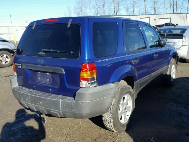 1FMYU93165DA06204 - 2005 FORD ESCAPE XLT BLUE photo 4