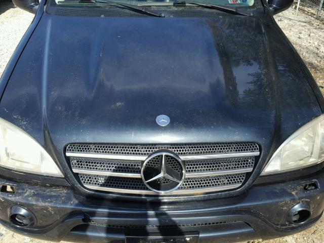 4JGAB74EX1A261365 - 2001 MERCEDES-BENZ ML 55 BLUE photo 7