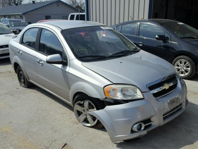 KL1TG56E39B313352 - 2009 CHEVROLET AVEO LT SILVER photo 1