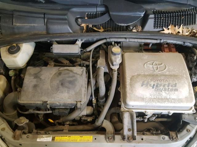 JT2BK12U210038641 - 2001 TOYOTA PRIUS SILVER photo 7