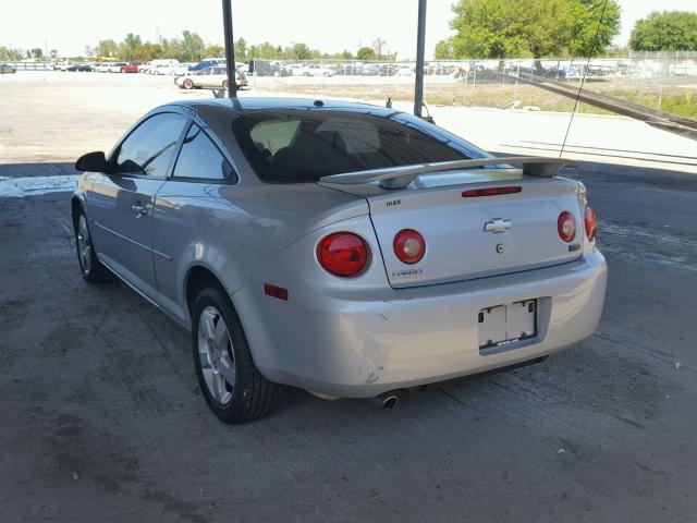 1G1AL18F687319845 - 2008 CHEVROLET COBALT LT SILVER photo 3