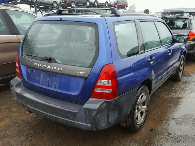 JF1SG636X3H758138 - 2003 SUBARU FORESTER 2 BLUE photo 4