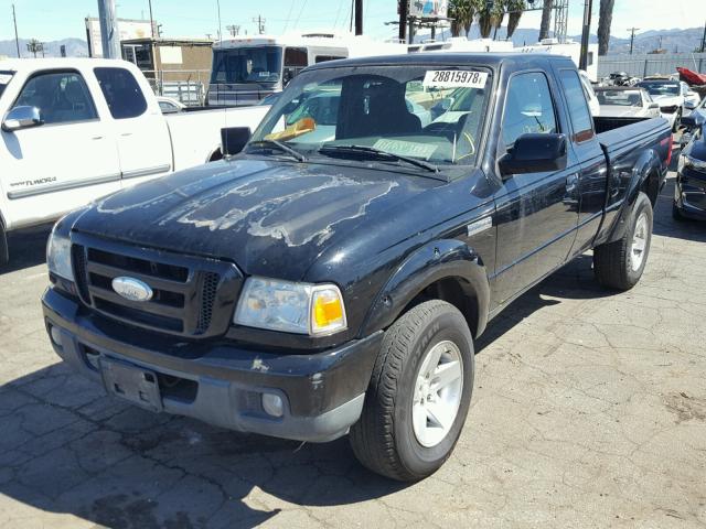 1FTYR14U17PA20514 - 2007 FORD RANGER SUP BLACK photo 2