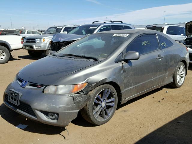 2HGFG215X6H712890 - 2006 HONDA CIVIC SI GRAY photo 2