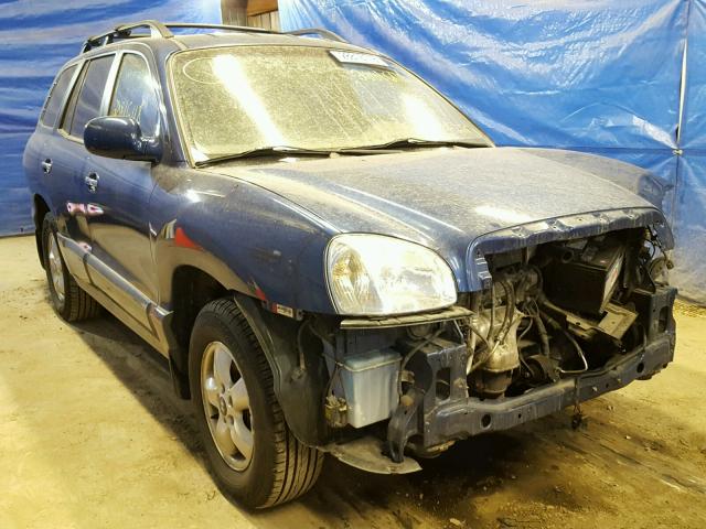 KM8SC73E46U092971 - 2006 HYUNDAI SANTA FE G BLUE photo 1