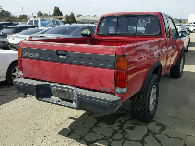 1N6HD16Y3KC381142 - 1989 NISSAN D21 KING C RED photo 4