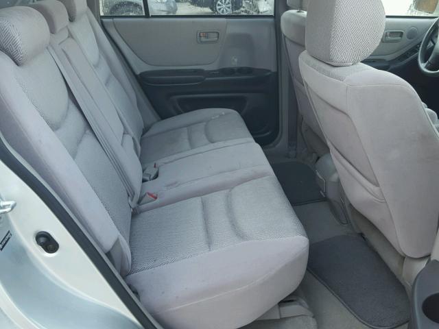 JTEGD21A230068869 - 2003 TOYOTA HIGHLANDER SILVER photo 6