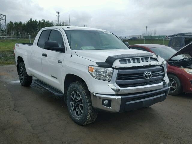 5TFUY5F15EX328228 - 2014 TOYOTA TUNDRA DOU WHITE photo 1