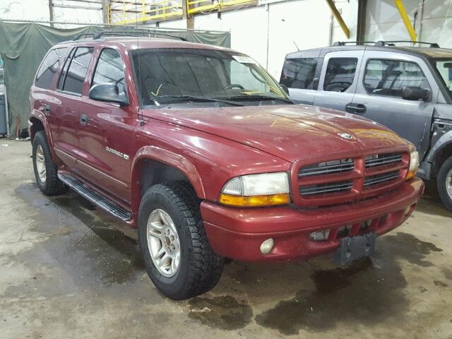 1B4HS28N01F536709 - 2001 DODGE DURANGO MAROON photo 1