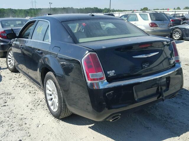 2C3CCAAG5CH105157 - 2012 CHRYSLER 300 BLACK photo 3