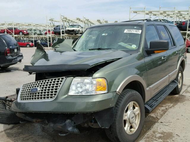 1FMFU18L13LB42438 - 2003 FORD EXPEDITION GREEN photo 2