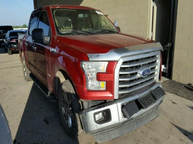 1FTEW1CP7FKE72129 - 2015 FORD F150 MAROON photo 1