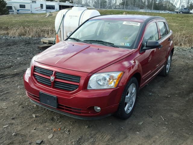 1B3HB48B08D580964 - 2008 DODGE CALIBER SX RED photo 2