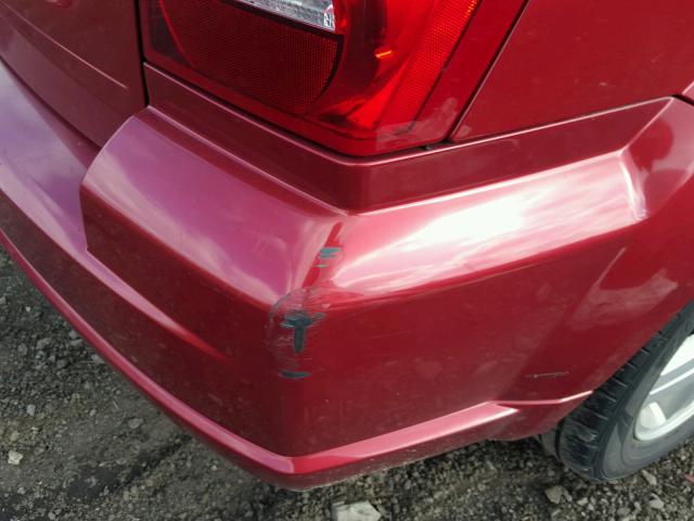 1B3HB48B08D580964 - 2008 DODGE CALIBER SX RED photo 9