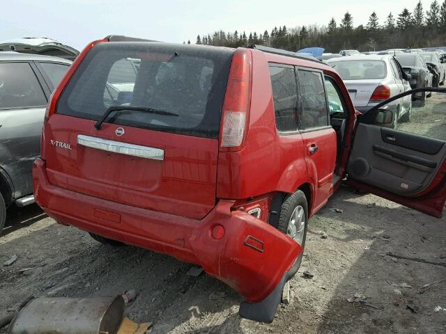 JN8BT08V36W201076 - 2006 NISSAN X-TRAIL XE RED photo 4