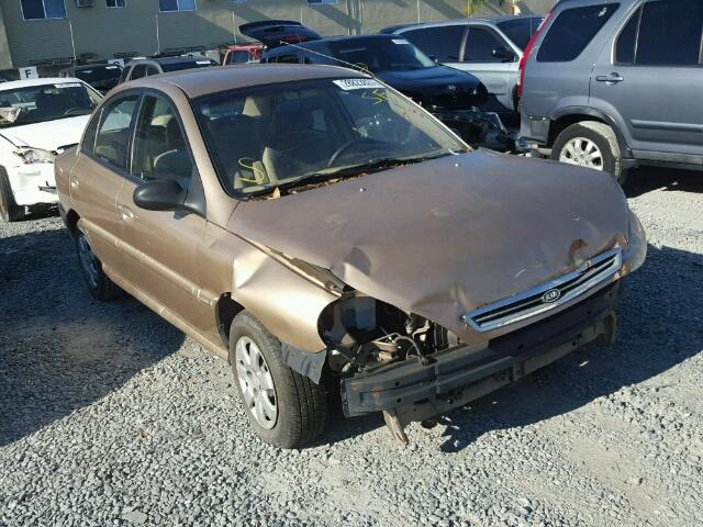 KNADC123116522184 - 2001 KIA RIO GOLD photo 1