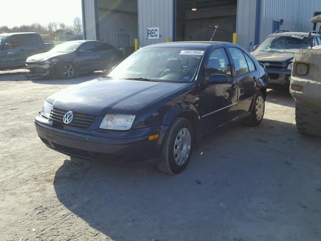 3VWRK69MX4M138445 - 2004 VOLKSWAGEN JETTA GL BLUE photo 2