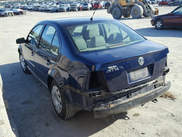 3VWRK69MX4M138445 - 2004 VOLKSWAGEN JETTA GL BLUE photo 3