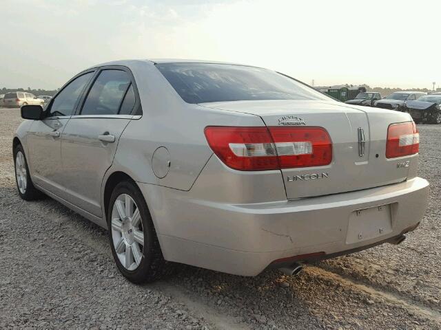 3LNHM26TX7R630165 - 2007 LINCOLN MKZ SILVER photo 3