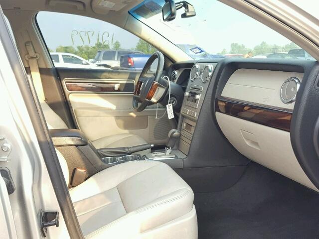 3LNHM26TX7R630165 - 2007 LINCOLN MKZ SILVER photo 5