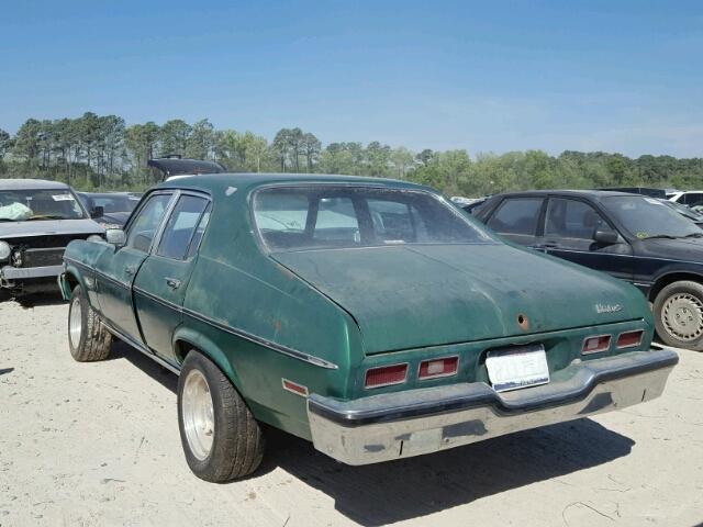 1Y69H3L217362 - 1973 CHEVROLET NOVA GREEN photo 3