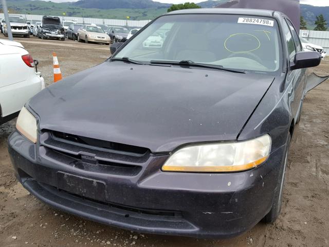 1HGCG1646WA005751 - 1998 HONDA ACCORD LX PURPLE photo 2