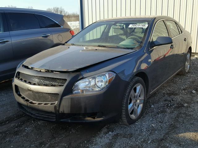 1G1ZH57B184265415 - 2008 CHEVROLET MALIBU 1LT SILVER photo 2