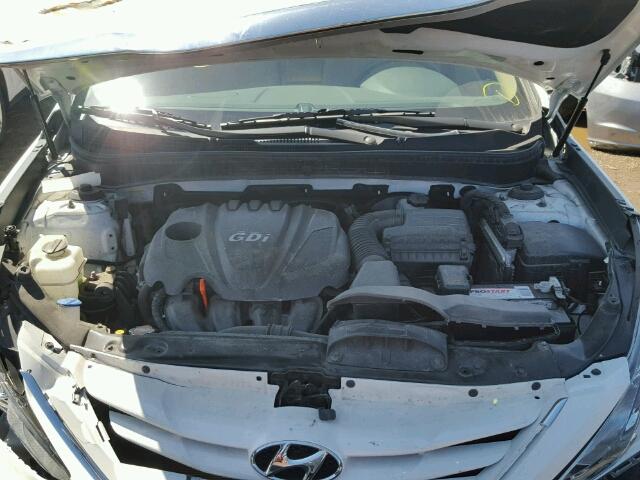 5NPEB4ACXBH174051 - 2011 HYUNDAI SONATA GLS WHITE photo 7