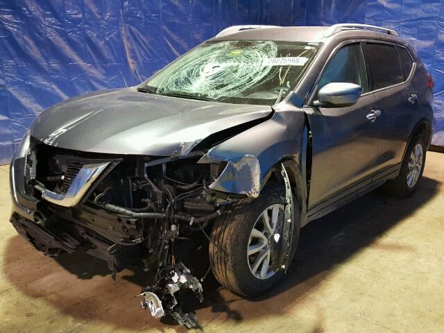 KNMAT2MV5HP584282 - 2017 NISSAN ROGUE S GRAY photo 2